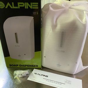 Alpine 421-WHI Automatic Liquid Soap Dispenser, White 33oz